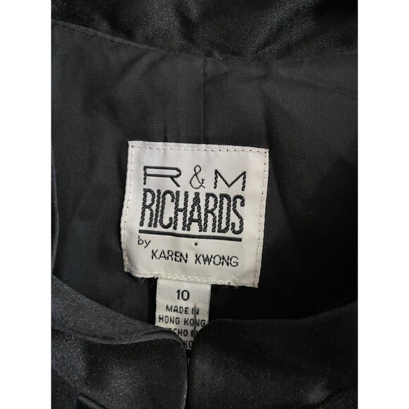 Avant Garde Sheer Long Black Suit Jacket Sz 10 Chiffon Evening Event Artsy D30 - Picture 4 of 10